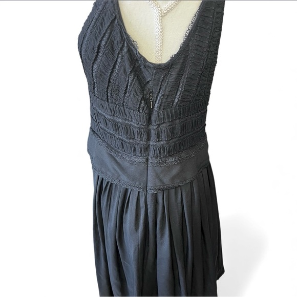 Temperley London black lace Mini Dress cocktail party LBD sleeveless quiet luxe - Picture 5 of 8